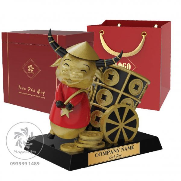 kệ đựng bút trâu phú quý