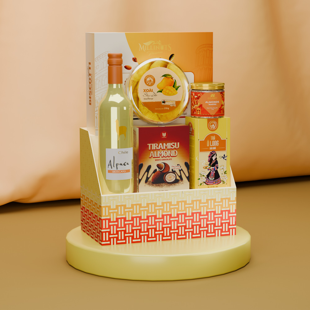 Gourmet Gift Basket - Gold