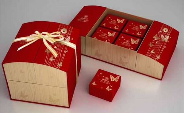 Hộp gỗ đựng bánh trung thu