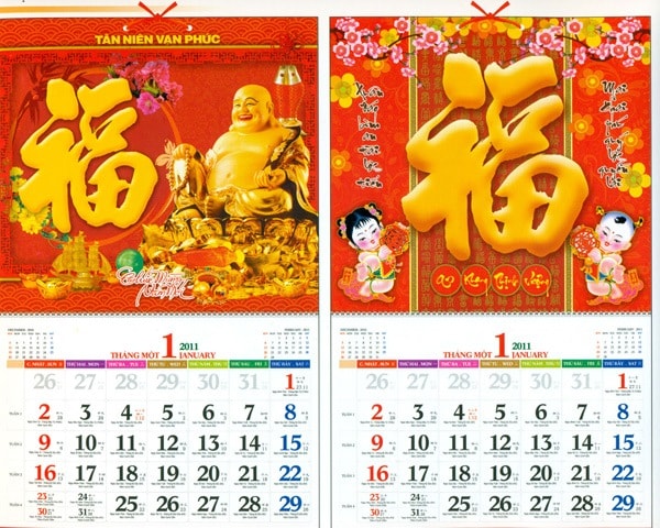 in ấn lịch tết