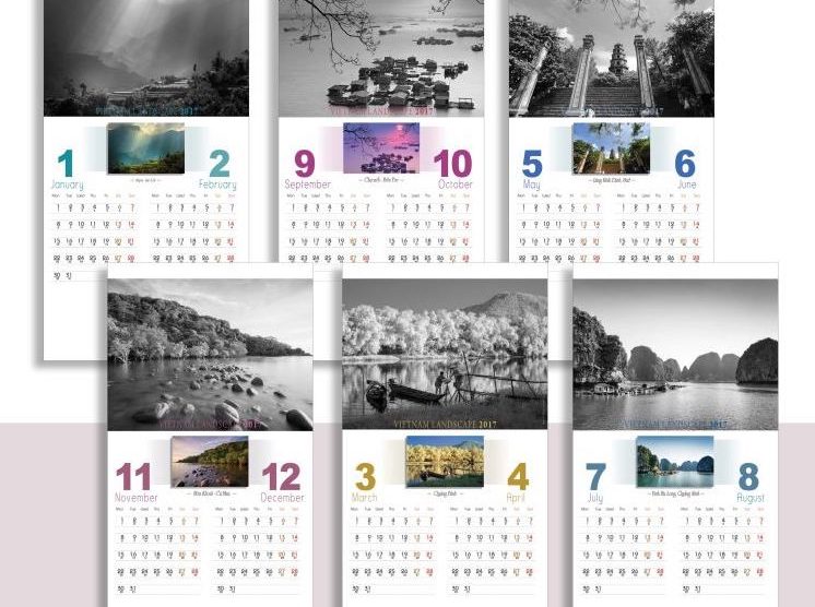 In lịch treo tường giá rẻ 2021: Tư vấn thiết kế miễn phí, chiết khấu cao