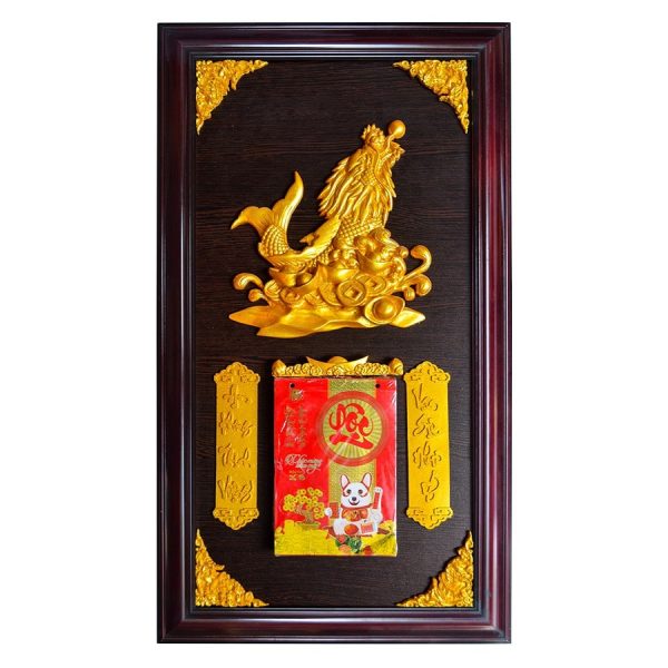 Lịch gỗ Cá chép hóa rồng