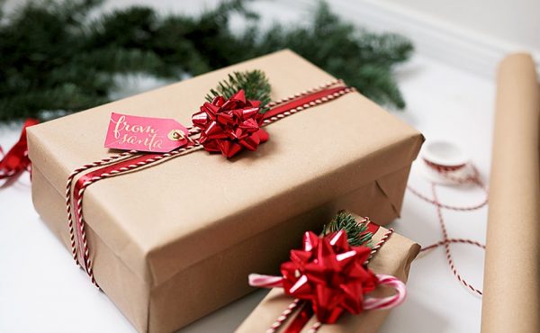Mẫu hộp quà giáng sinh bằng giấy