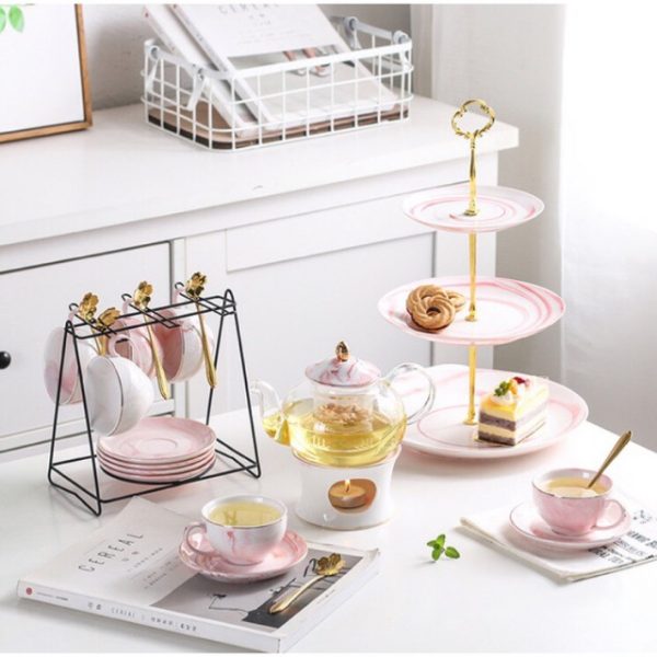 quà tặng gốm sứ set tách trà
